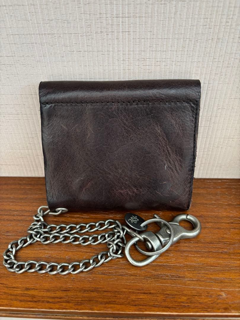 【入手困難】RRL コンチョ レザーチェーンウォレット