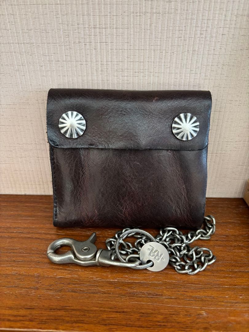 【入手困難】RRL コンチョ レザーチェーンウォレット
