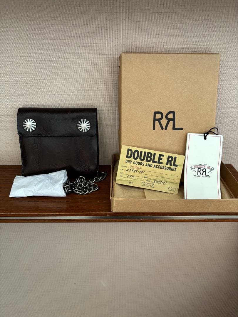 【入手困難】RRL コンチョ レザーチェーンウォレット