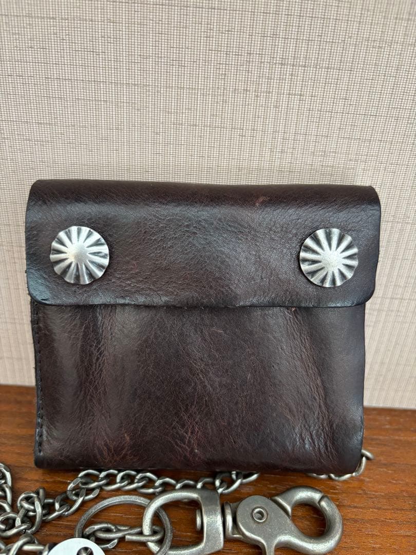【入手困難】RRL コンチョ レザーチェーンウォレット