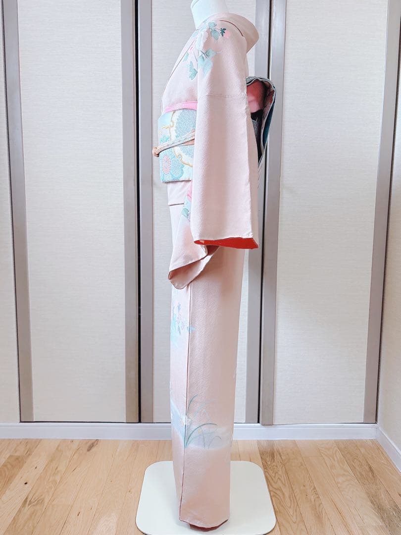 新品　訪問着 作家物　フルセット　裄66 加賀友禅 卒業式　入学式　M 伊達襟