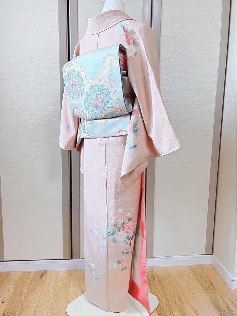 新品　訪問着 作家物　フルセット　裄66 加賀友禅 卒業式　入学式　M 伊達襟