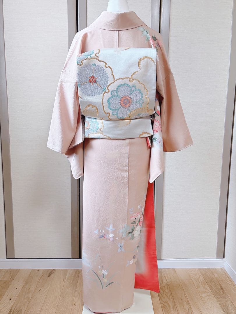 新品　訪問着 作家物　フルセット　裄66 加賀友禅 卒業式　入学式　M 伊達襟