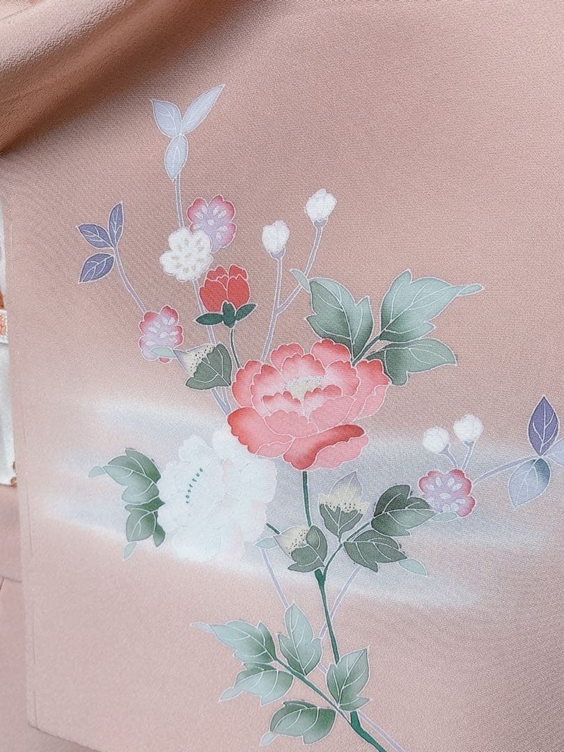 新品　訪問着 作家物　フルセット　裄66 加賀友禅 卒業式　入学式　M 伊達襟