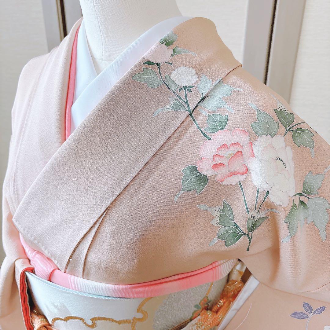 新品　訪問着 作家物　フルセット　裄66 加賀友禅 卒業式　入学式　M 伊達襟