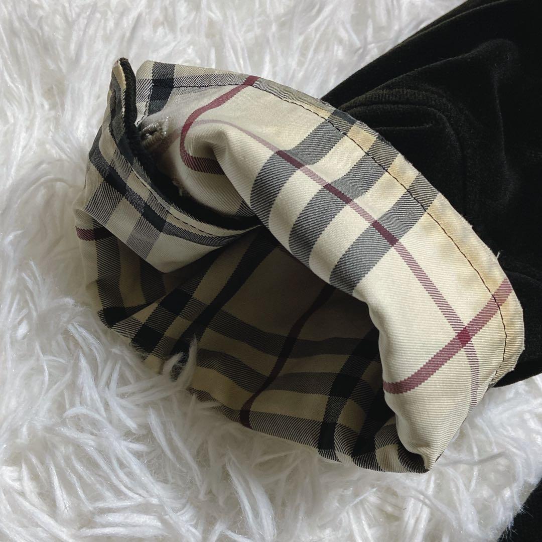 希少⭐️バーバリーブラックレーベル　ナポレオンコーベロア　銀ボタン　ノバチェック