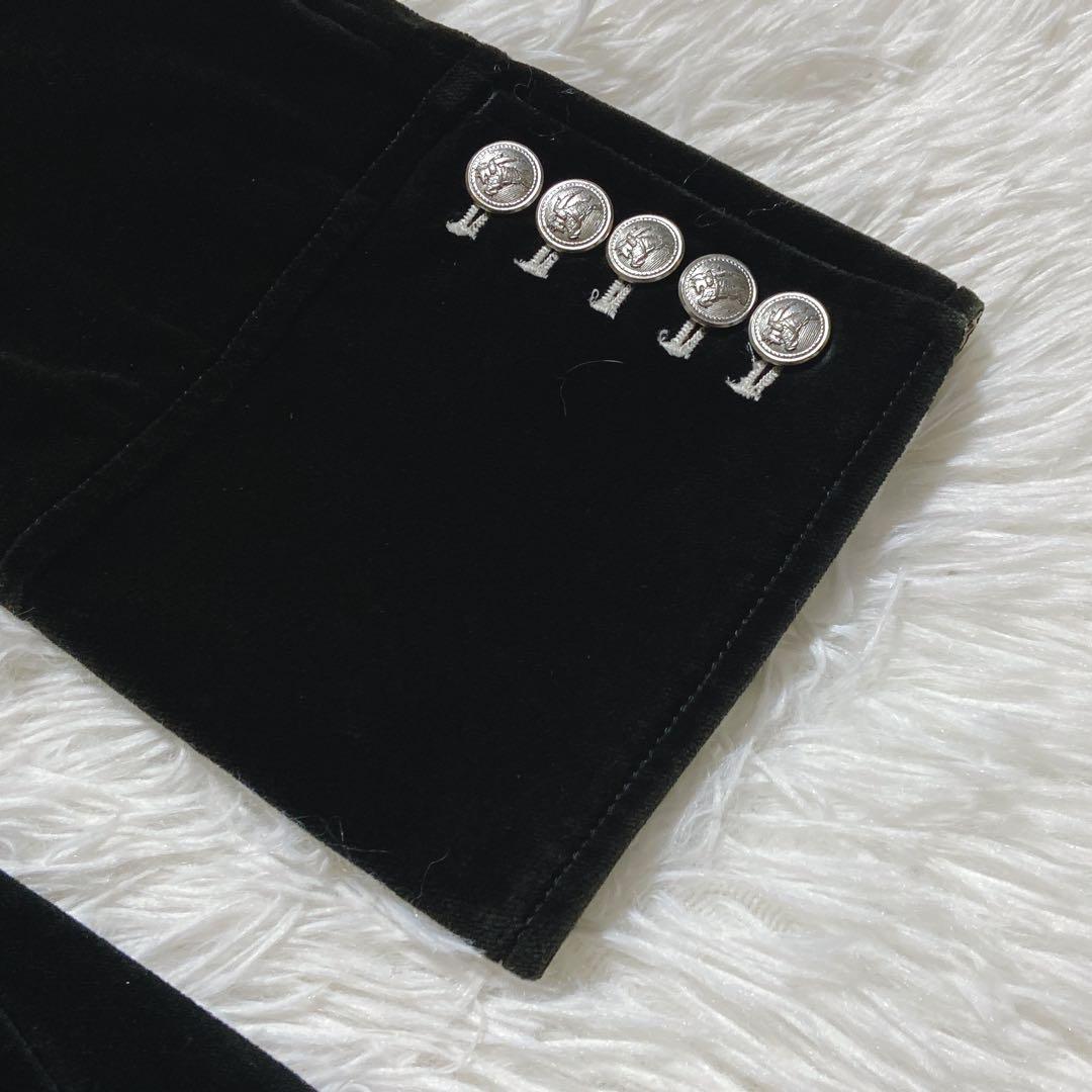 希少⭐️バーバリーブラックレーベル　ナポレオンコーベロア　銀ボタン　ノバチェック