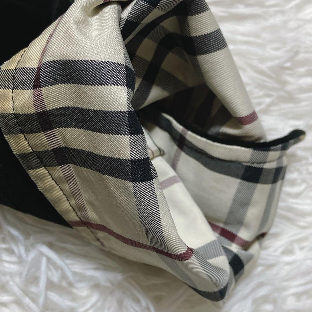 希少⭐️バーバリーブラックレーベル　ナポレオンコーベロア　銀ボタン　ノバチェック