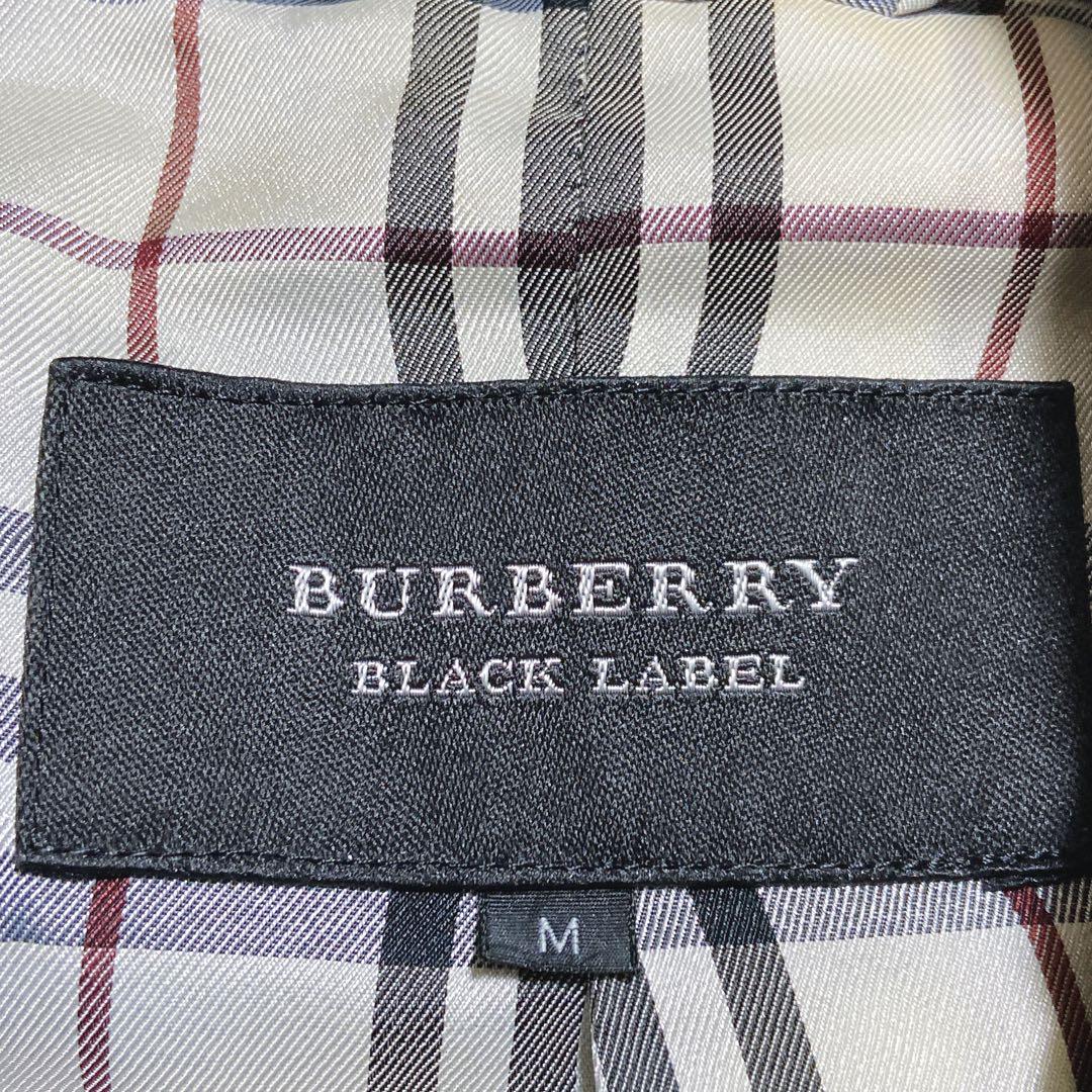 希少⭐️バーバリーブラックレーベル　ナポレオンコーベロア　銀ボタン　ノバチェック