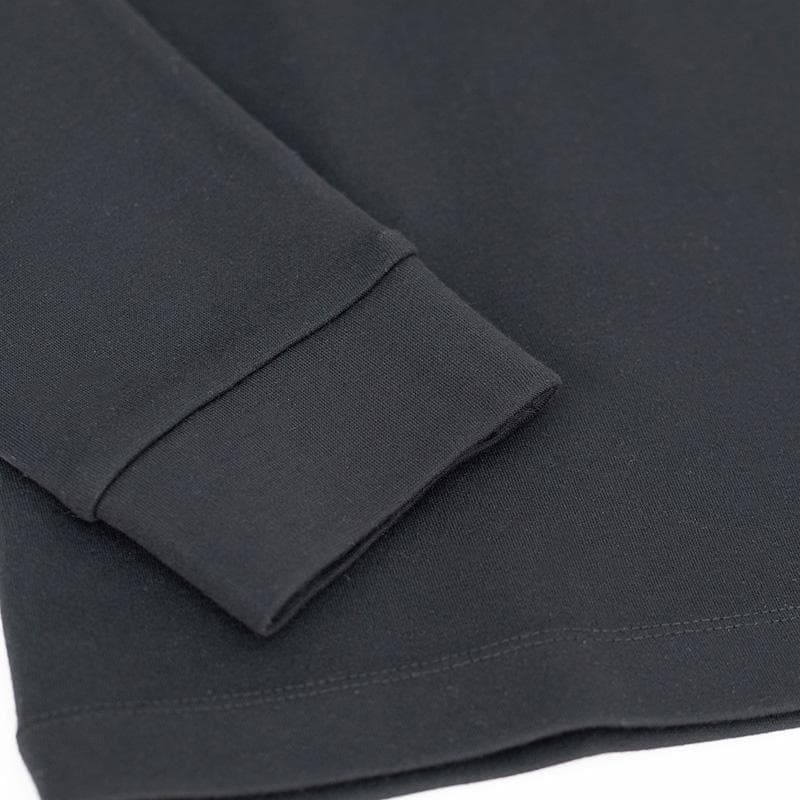 【S】papy 　A.P.C. 襟付きトップス ブラック 長袖ポロシャツ