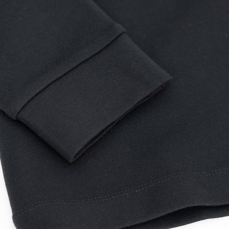 【S】papy 　A.P.C. 襟付きトップス ブラック 長袖ポロシャツ