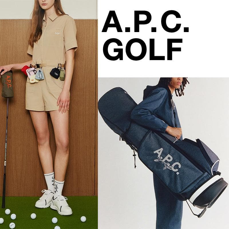 【S】papy 　A.P.C. 襟付きトップス ブラック 長袖ポロシャツ