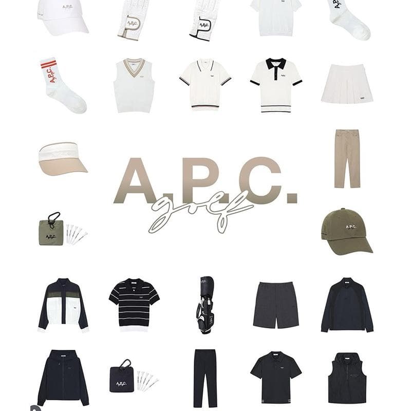 【S】papy 　A.P.C. 襟付きトップス ブラック 長袖ポロシャツ