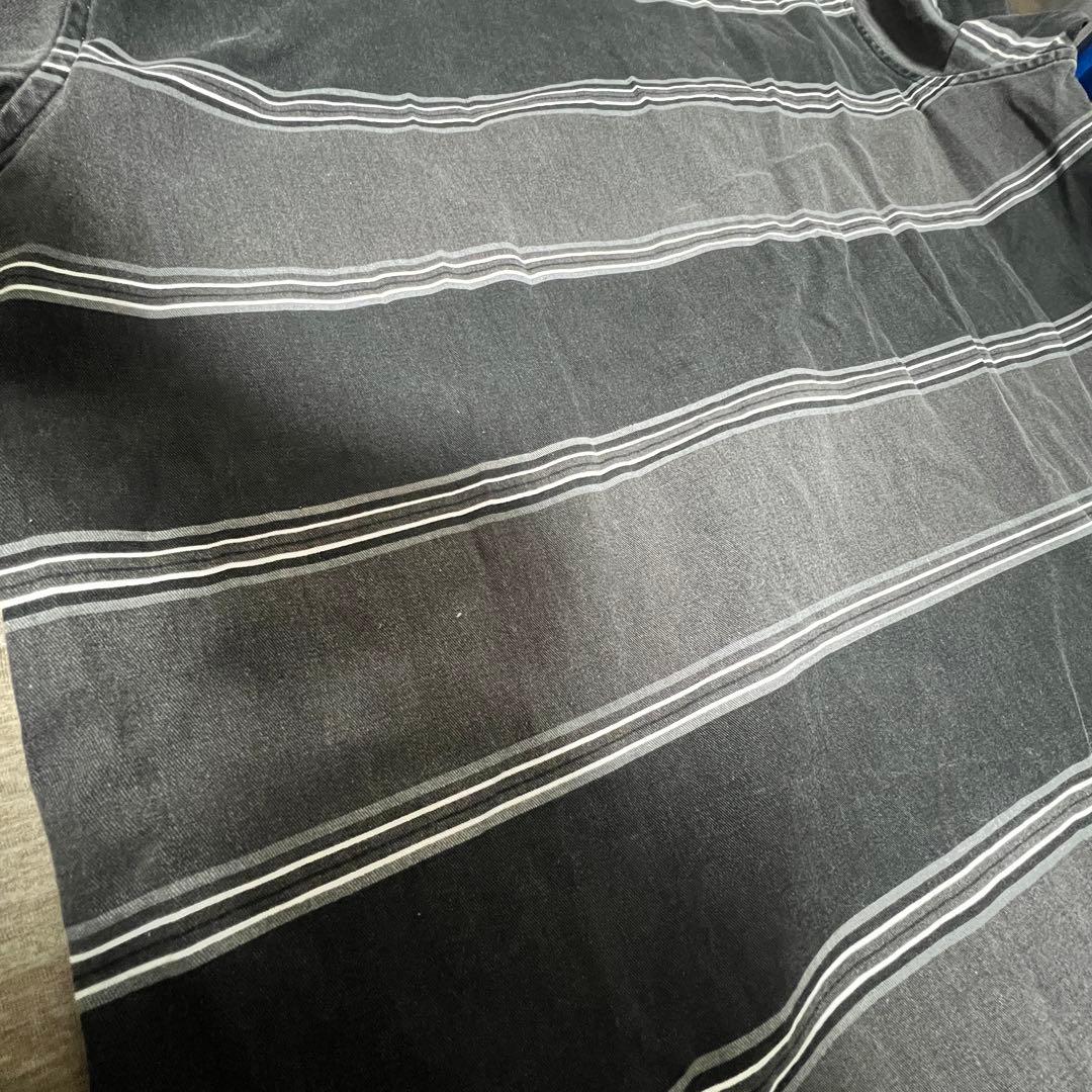 【即完売モデル】Supreme ヘンリーネック ボーダー ロンT Lサイズ