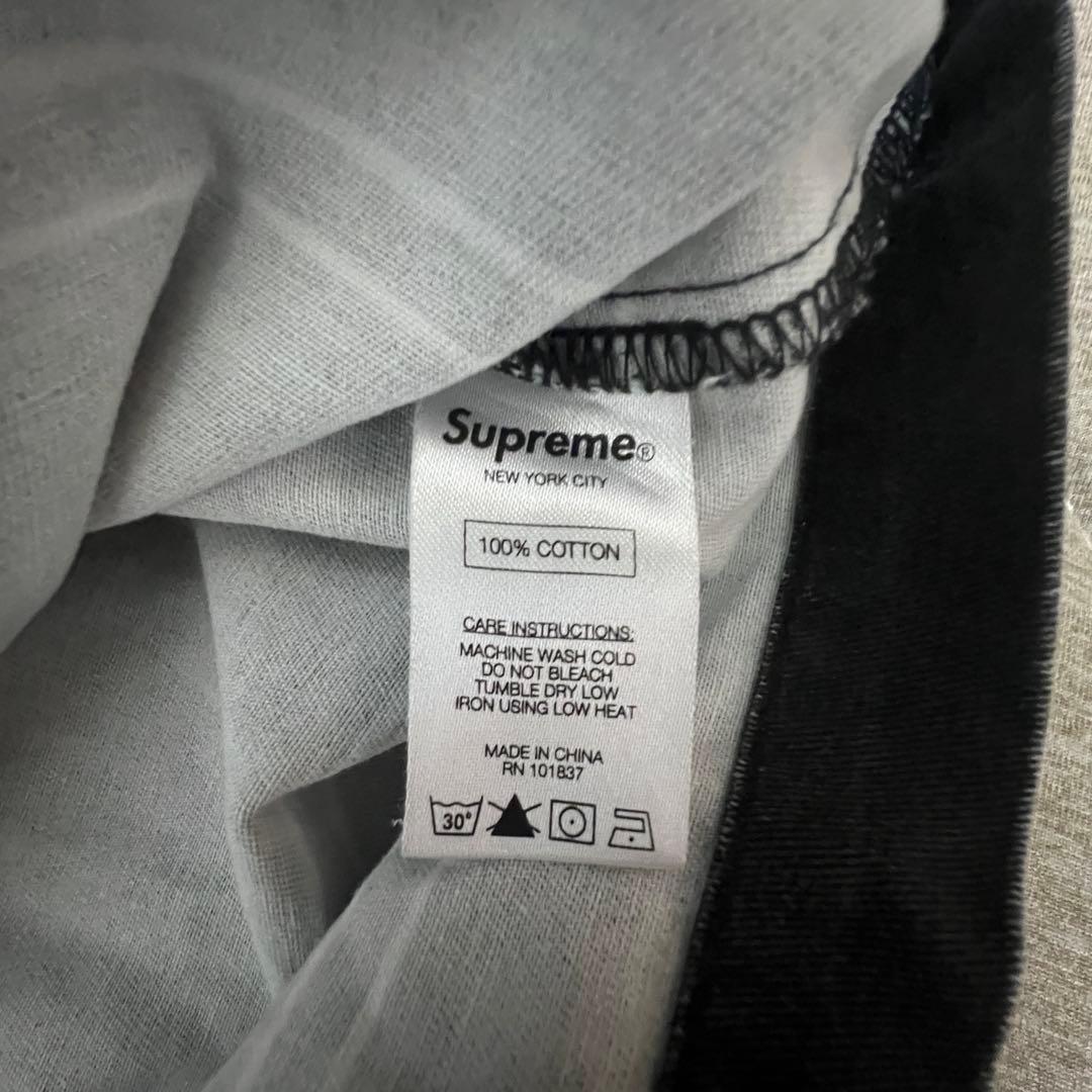 【即完売モデル】Supreme ヘンリーネック ボーダー ロンT Lサイズ