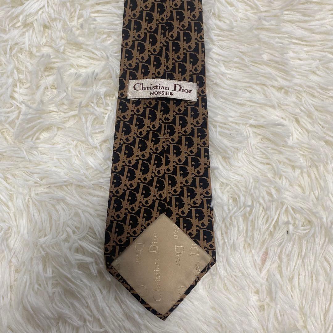 Christian Dior ネクタイ トロッター柄 シルク100% ディオール