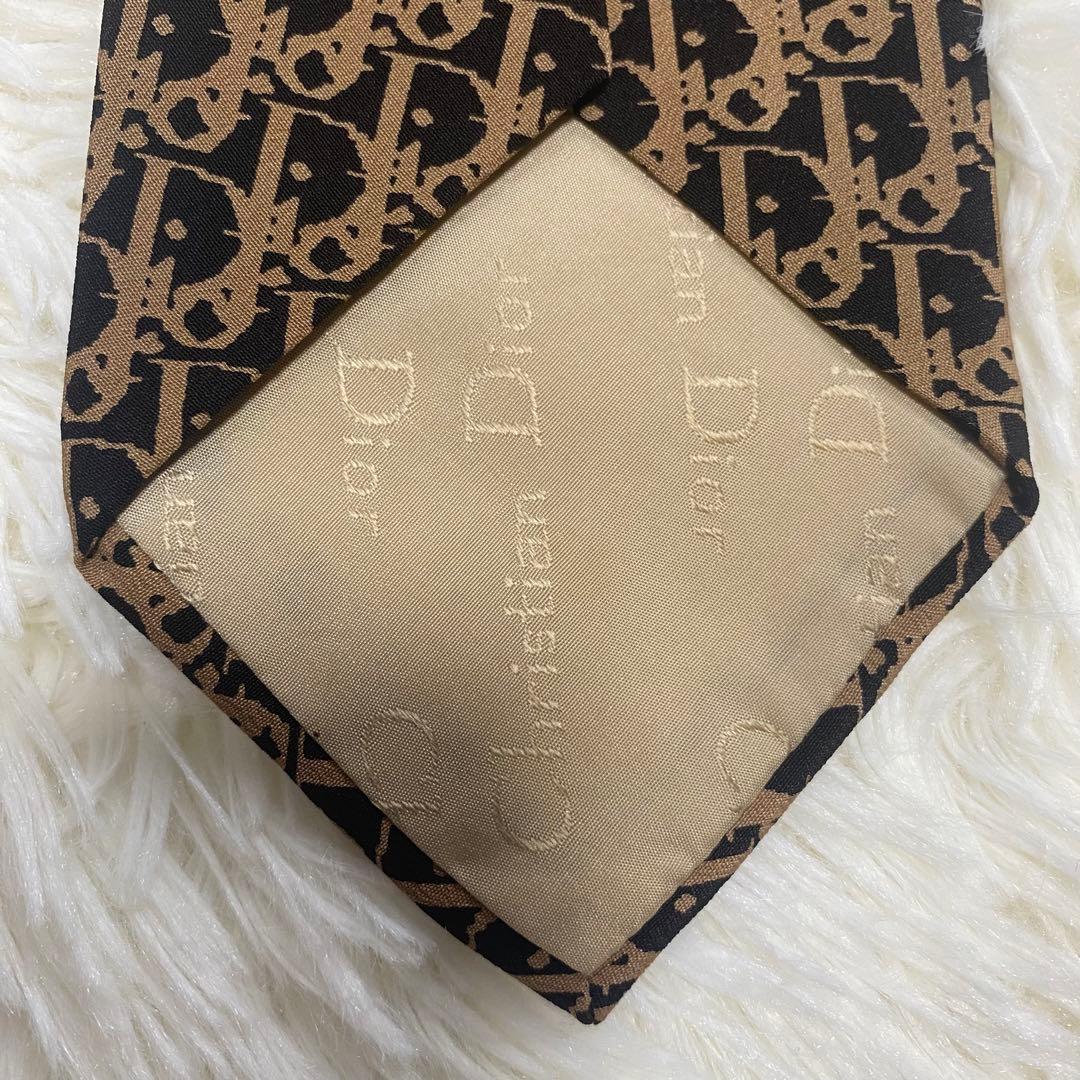 Christian Dior ネクタイ トロッター柄 シルク100% ディオール
