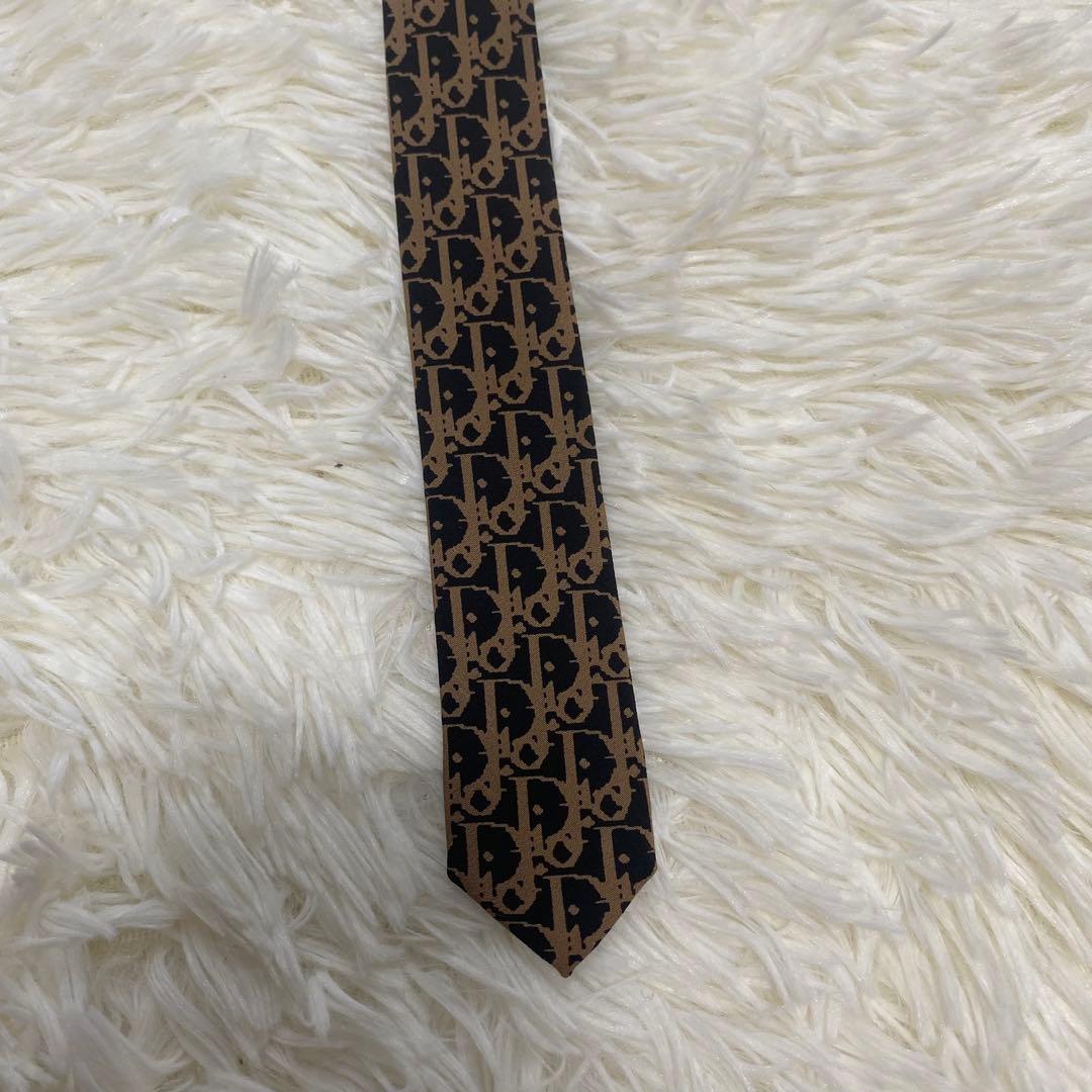 Christian Dior ネクタイ トロッター柄 シルク100% ディオール