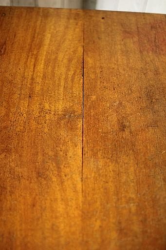 古い木製の片袖机　小引き出し6杯　ワークデスク　作業台　引き出し　古家具