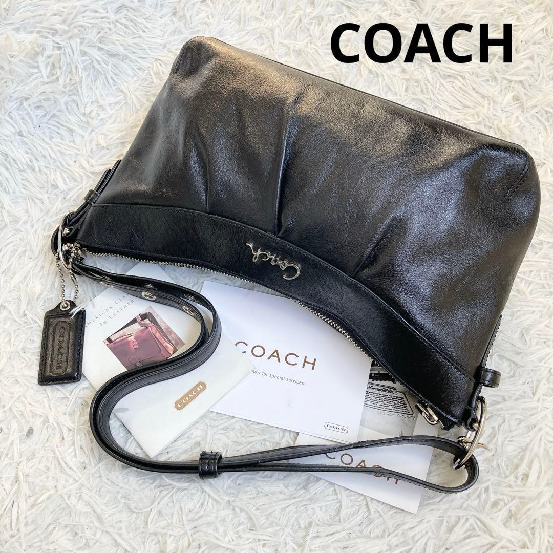 未使用級 vintage coach old ブラック 黒 アシュレイ