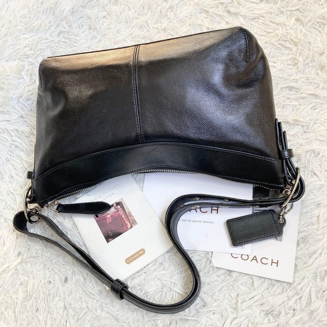 未使用級 vintage coach old ブラック 黒 アシュレイ