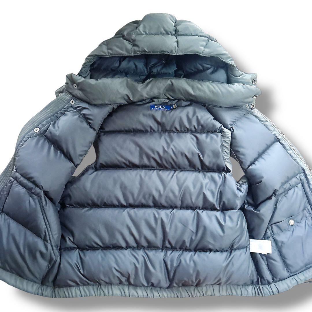 未使用級 ポロラルフローレン クラシカル ダウンベスト ポニー刺繍 ネイビー L