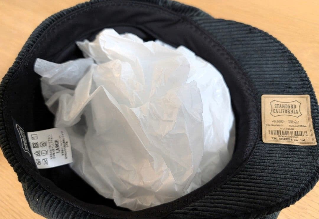 スタンダードカリフォルニア 即完売 コーデュロイ ニュースボーイキャップ