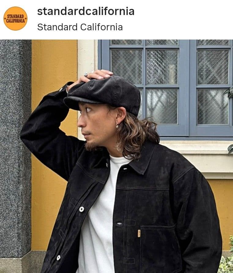 スタンダードカリフォルニア 即完売 コーデュロイ ニュースボーイキャップ