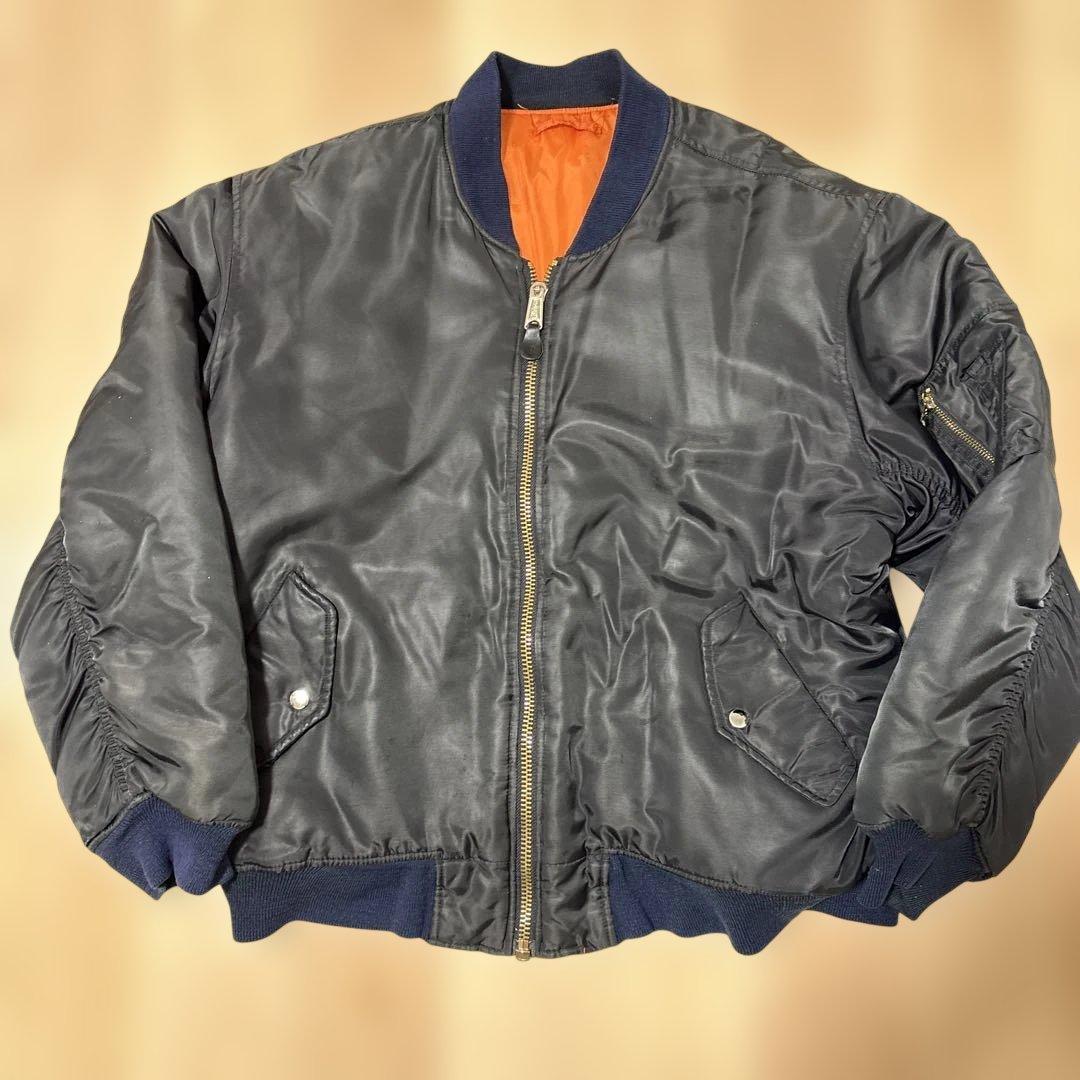 fostex garments MA-1 ブラック　ネイビー L ラフシモンズ