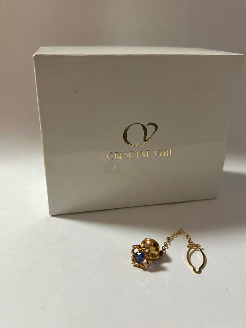 CRESCENT VIVI ネクタイピン ゴールド 青色ストーン