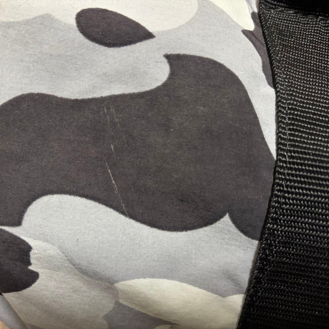 A BATHING APE SMALL PACK カモドラムバッグ　ショルダー