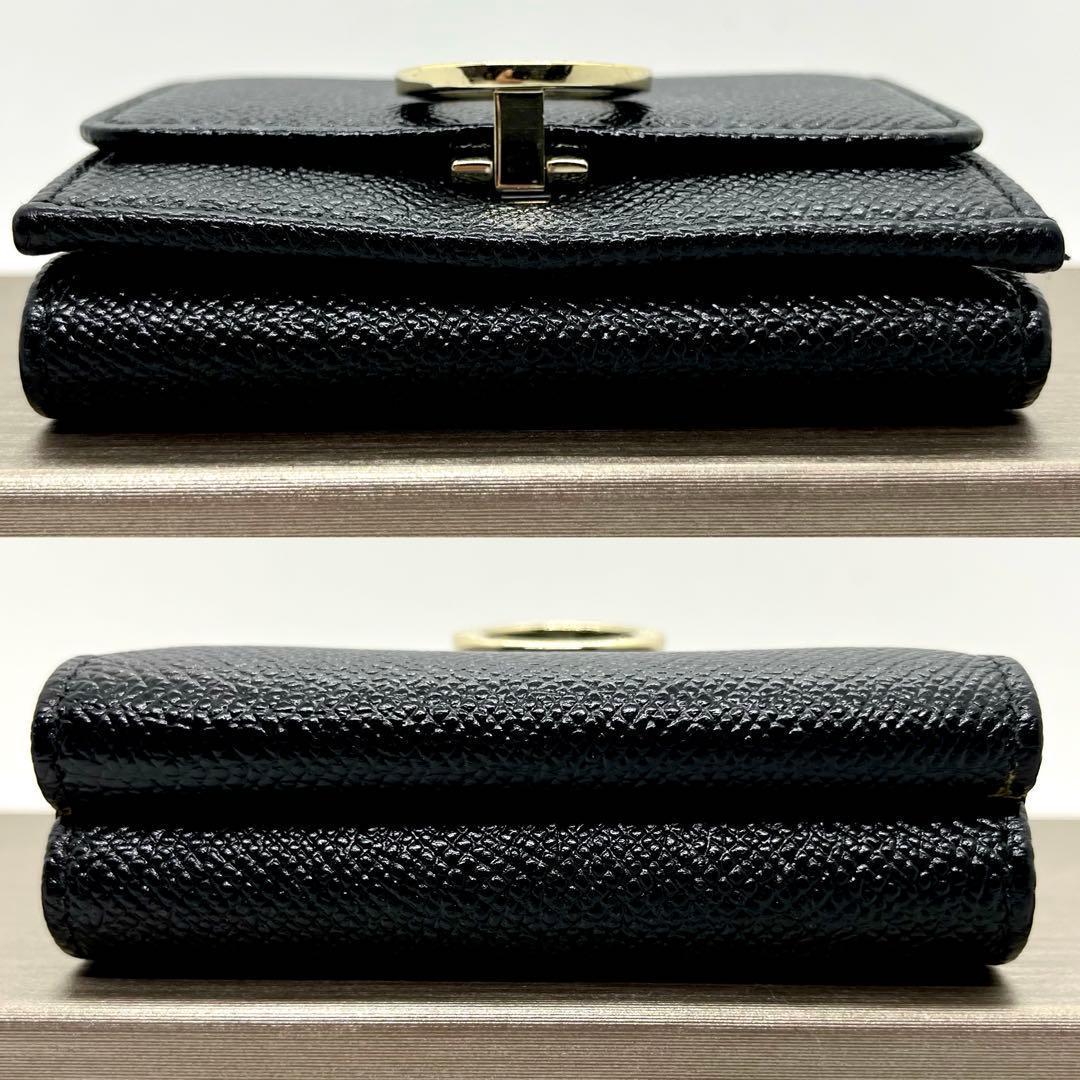 新品同様/入手困難✨ブルガリ ロゴクリップ 三つ折り財布 ビーゼロワン ブラック