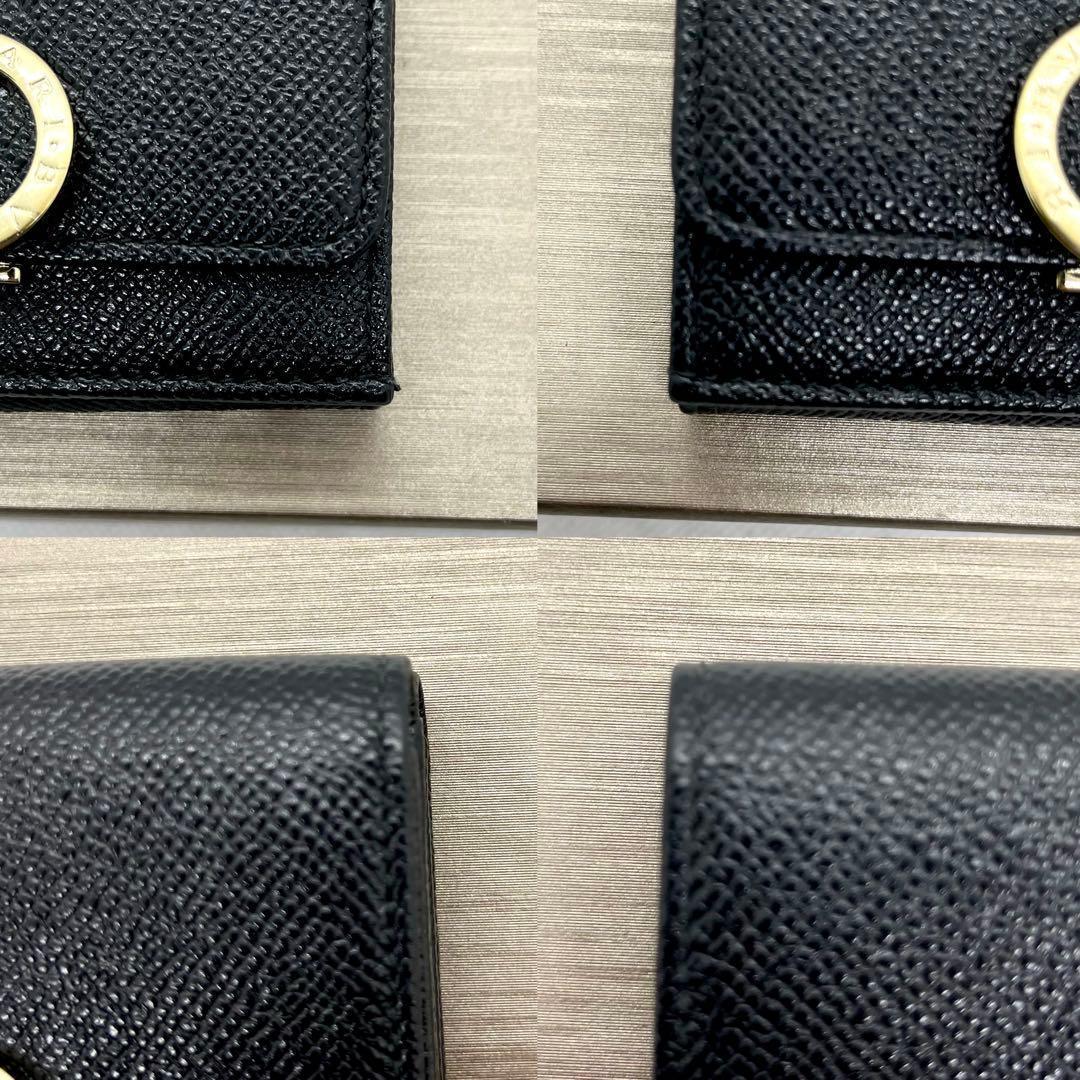新品同様/入手困難✨ブルガリ ロゴクリップ 三つ折り財布 ビーゼロワン ブラック