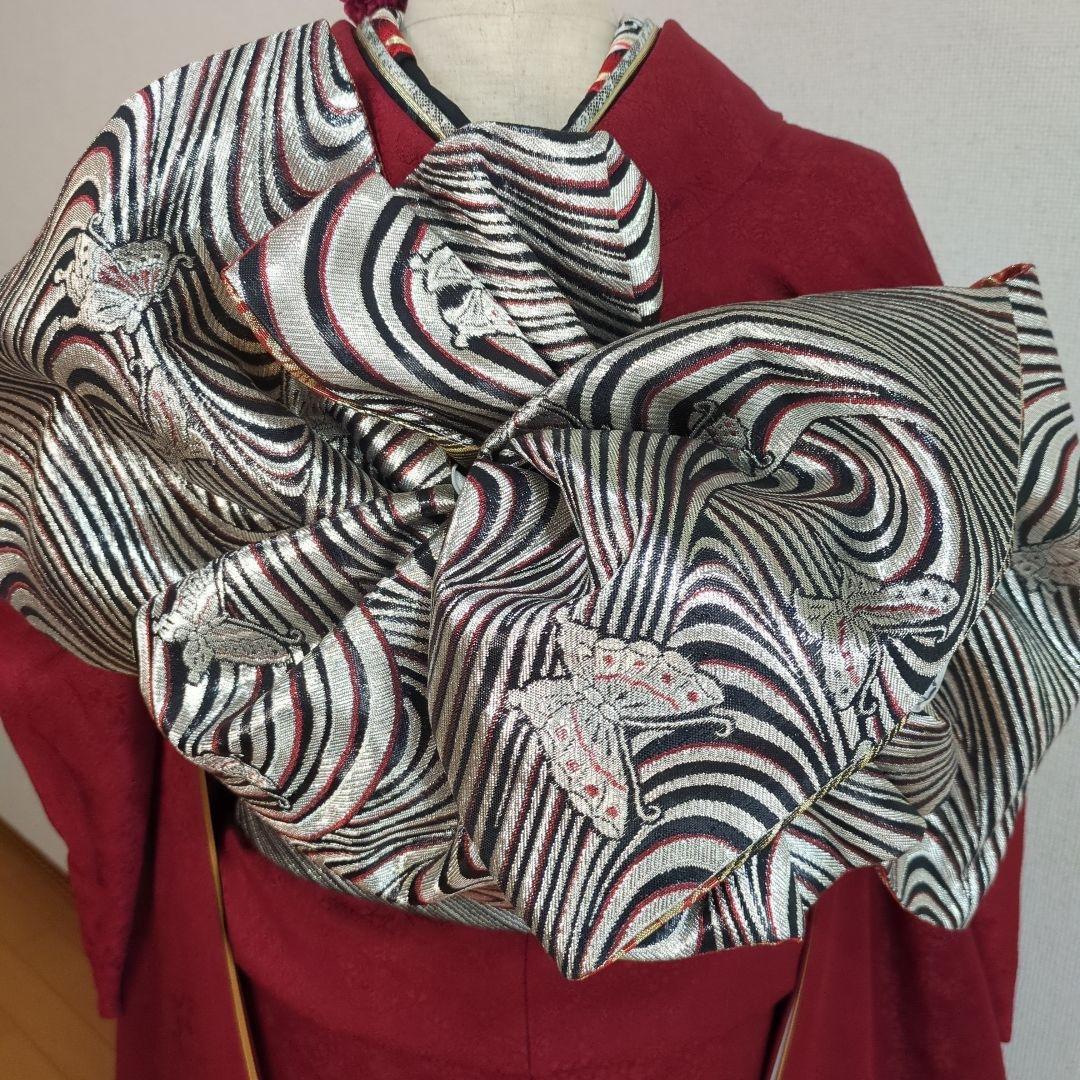 ♦翌日発送♦ 振袖 完全 フルセット 成人式 無地 正絹 赤