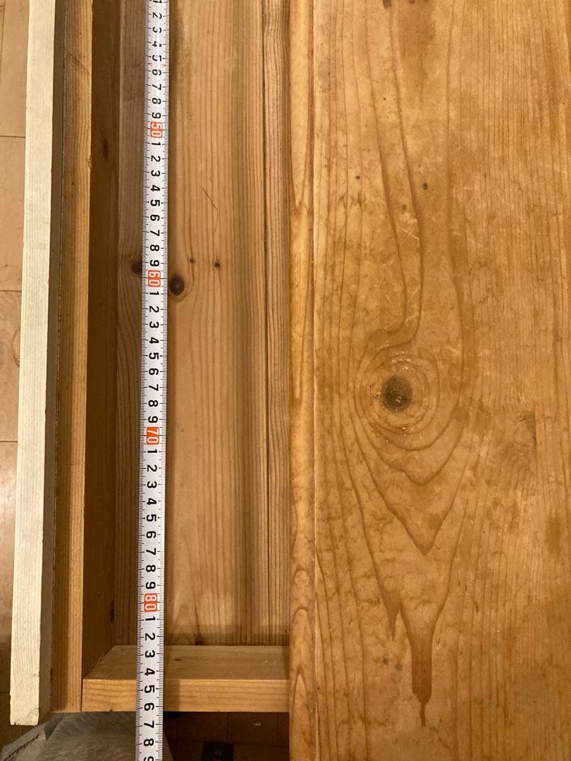 カントリー風木製棚付きテーブル幅105cm(下部：テーブル) 上下セット販売です