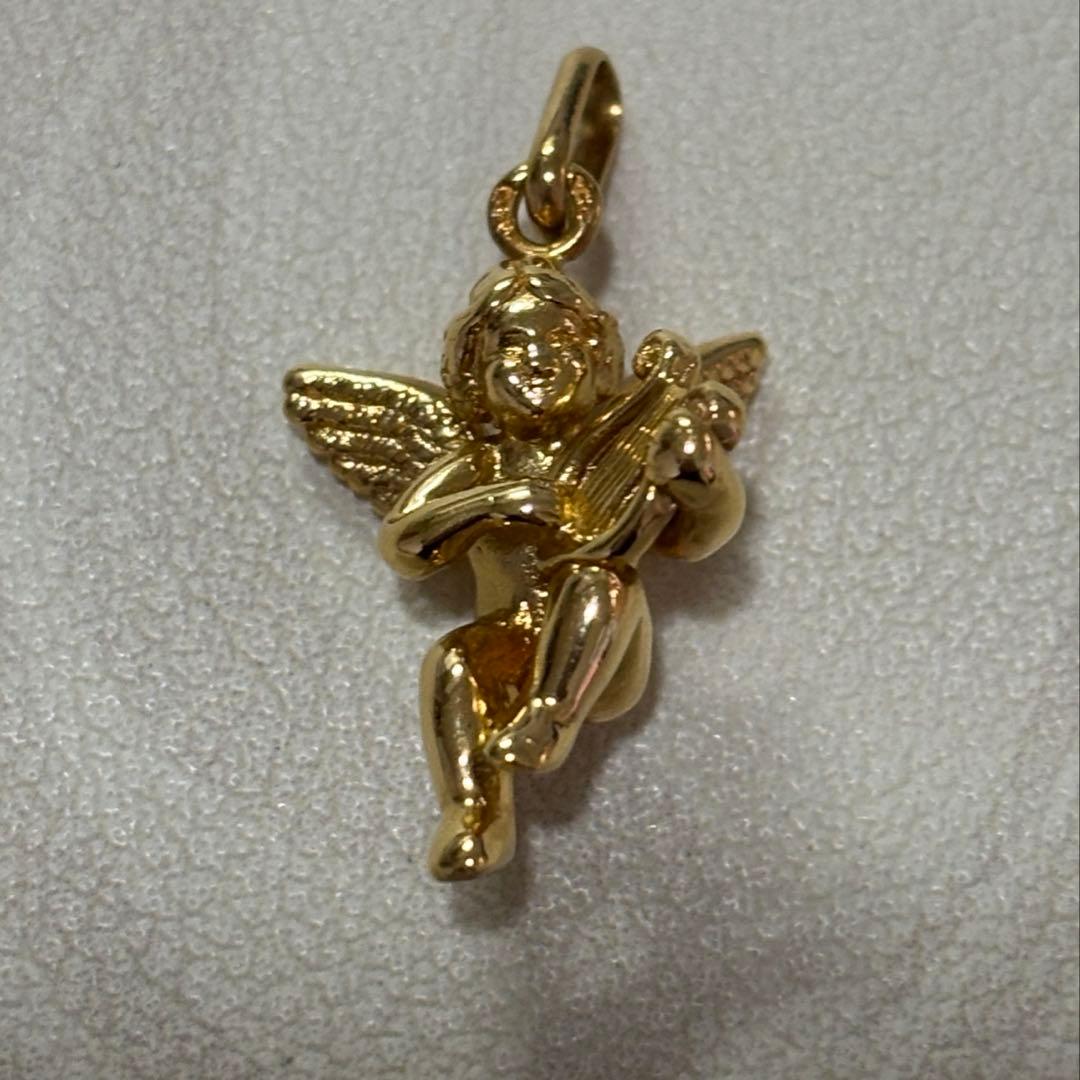 ☻*様 k18 の天使のペンダントトップ　エンジェル　美品