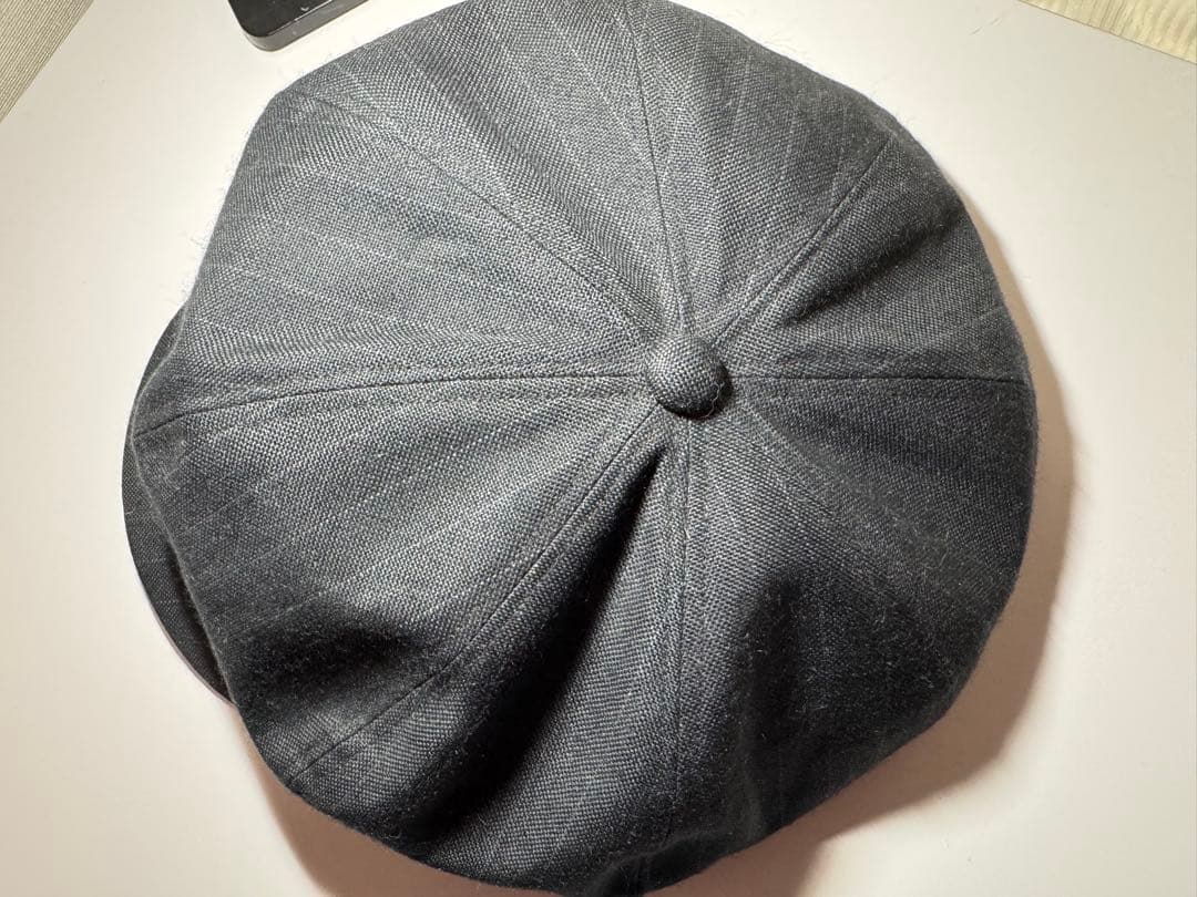 【美品】ISAMU KATAYAMA ラミー ストライプ キャスケット