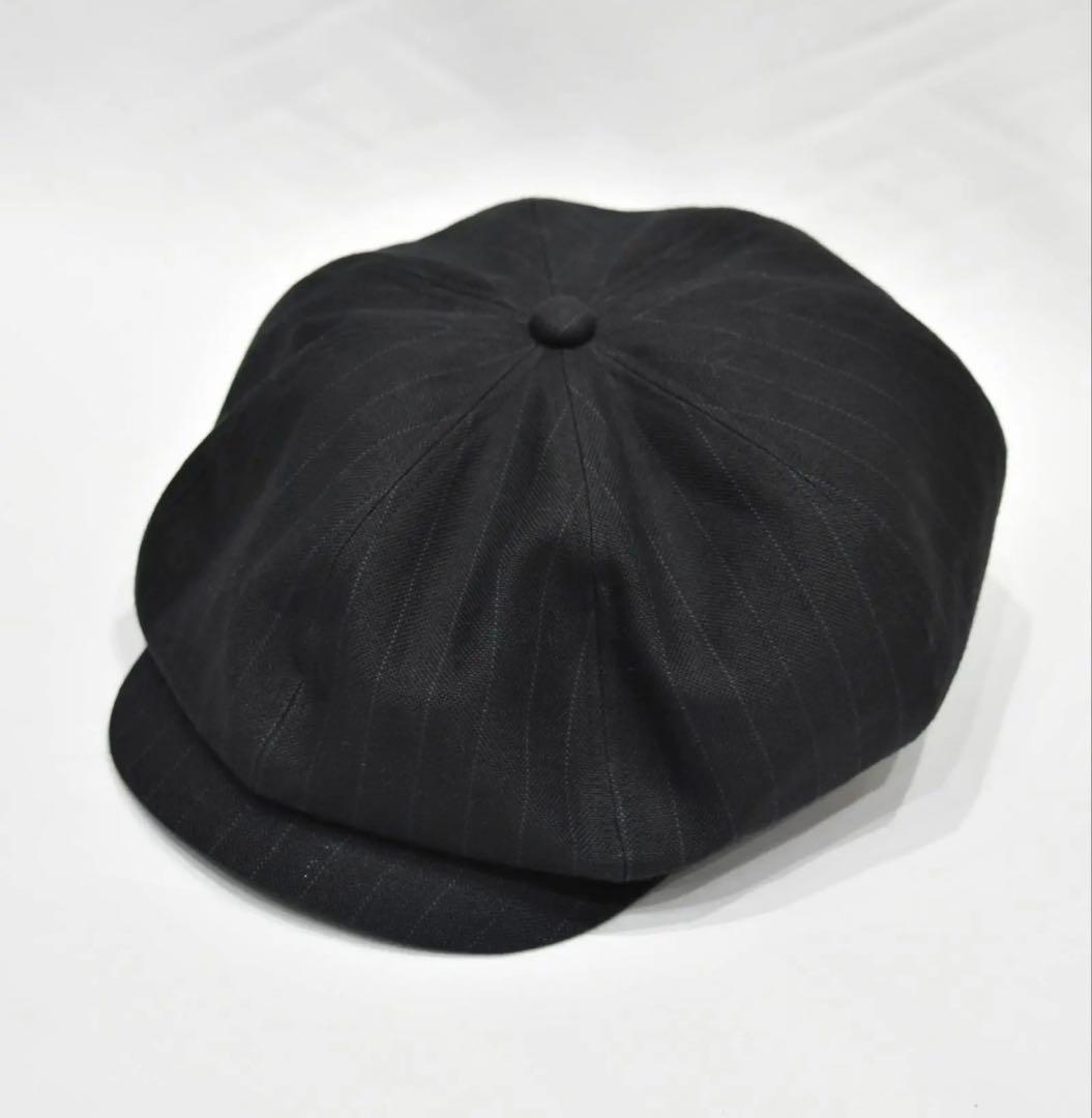 【美品】ISAMU KATAYAMA ラミー ストライプ キャスケット