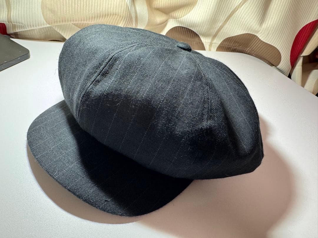 【美品】ISAMU KATAYAMA ラミー ストライプ キャスケット