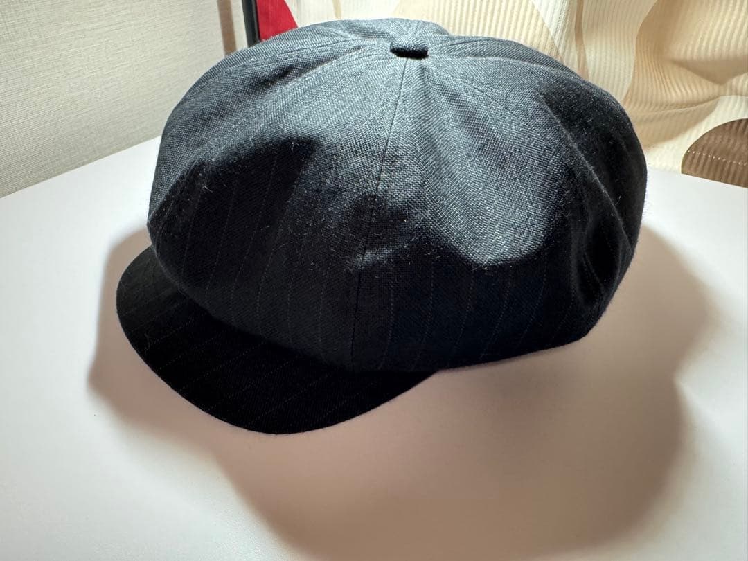 【美品】ISAMU KATAYAMA ラミー ストライプ キャスケット