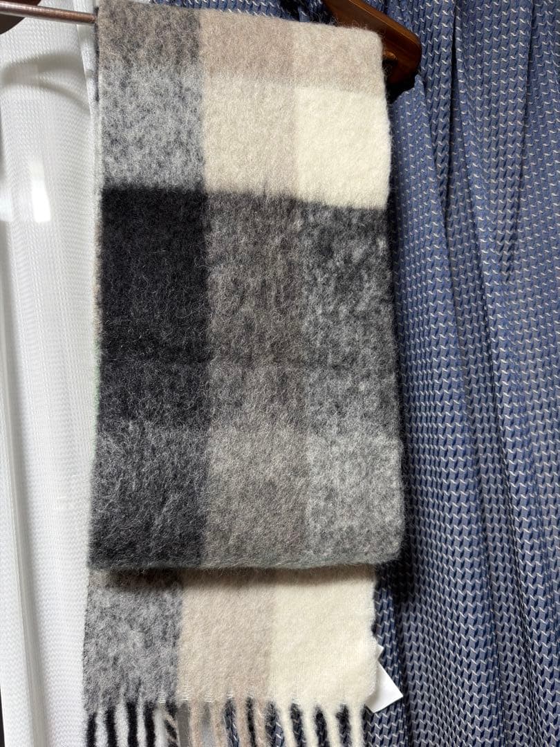 Acne Studios Vally モヘアチェックマフラー