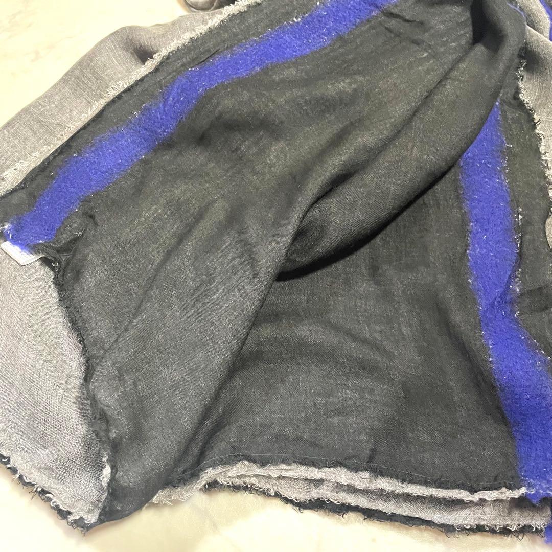 Faliero Sarti ストール シルク モダール イタリア グレー ブルー