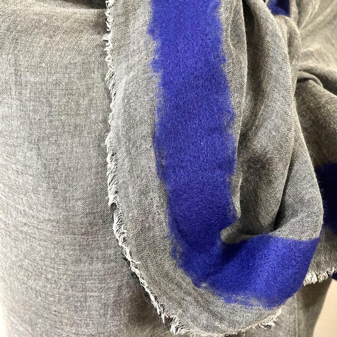 Faliero Sarti ストール シルク モダール イタリア グレー ブルー