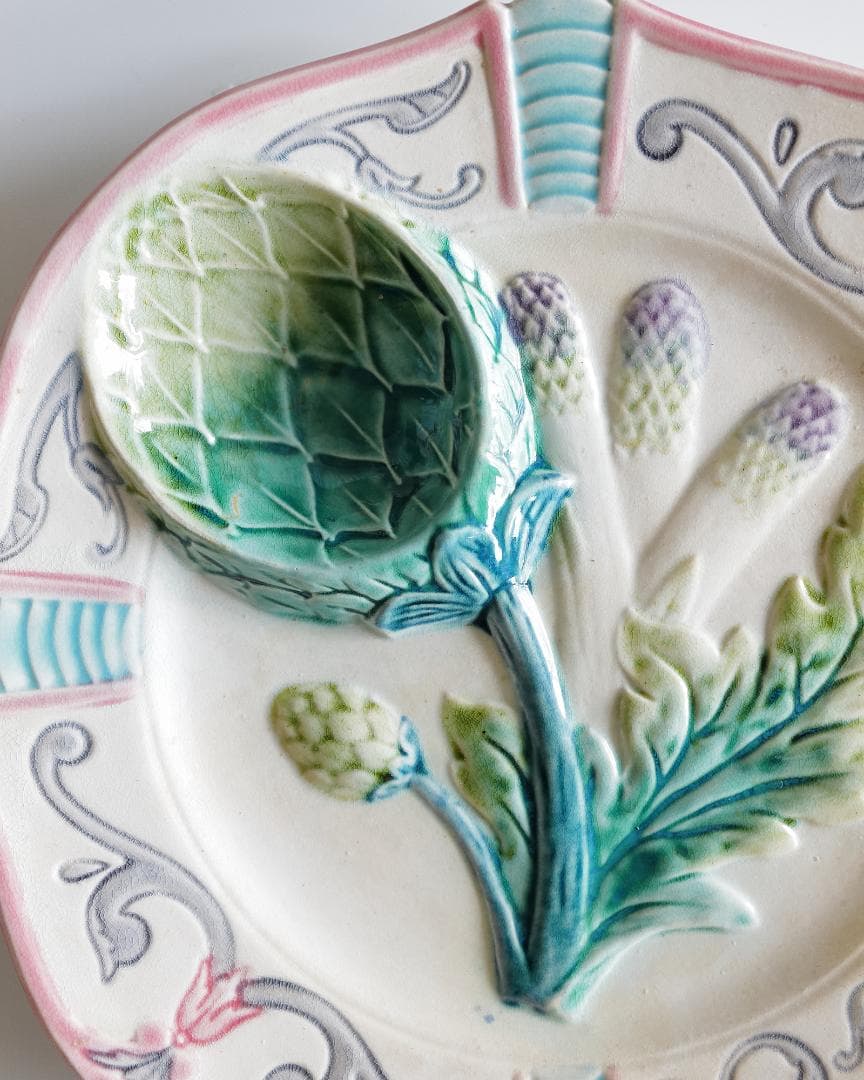 珍しいリムの バルボティーヌ アーティチョークとアスパラガス *状態良