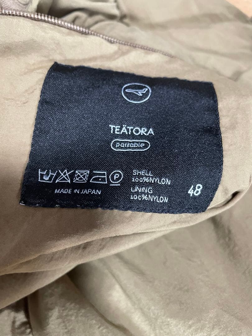 テアトラ　ビームス 別注　デバイスクルーザーパッカブル　コヨーテ　48