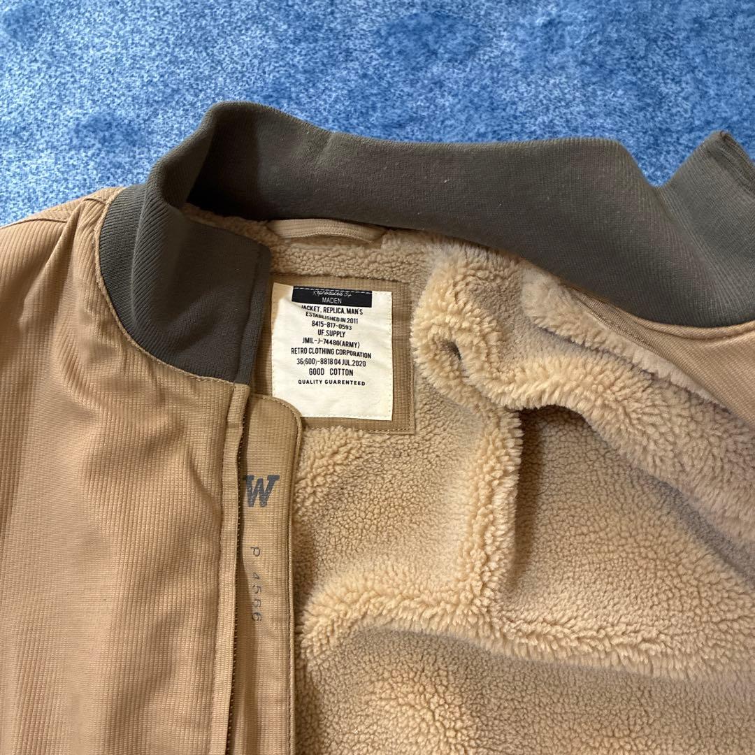 Maden Clothing レプリカ　ボアブルゾン　米軍 タンカースジャケット