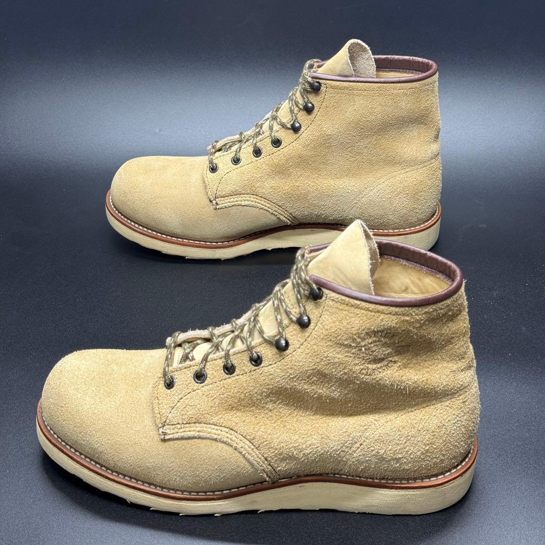 RED WING ワークブーツ PT8 スエード アメカジ 刺繍羽根タグ 本革