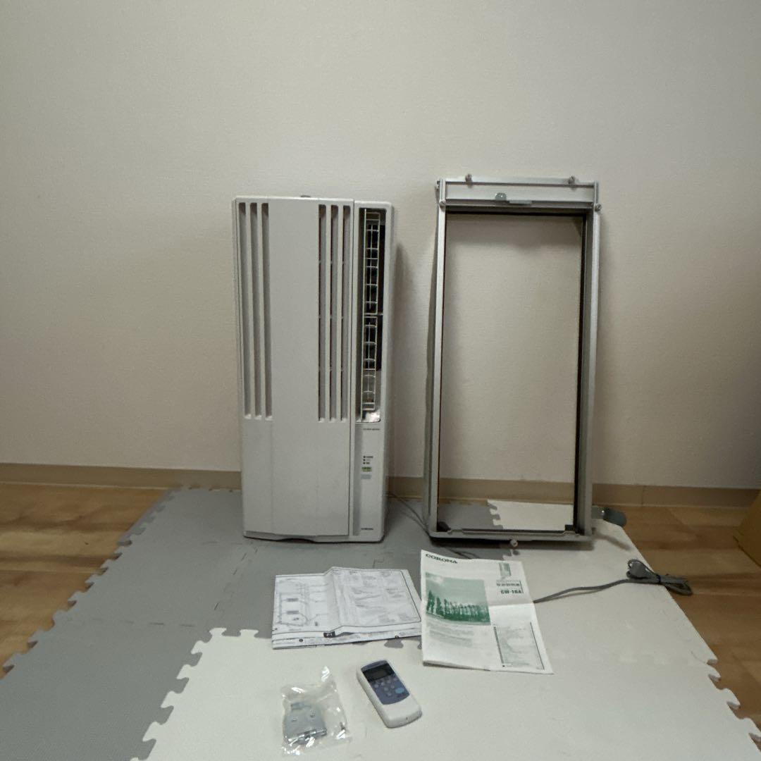 【美品】CORONA 窓用エアコン CW-16A 標準枠、取扱説明書付