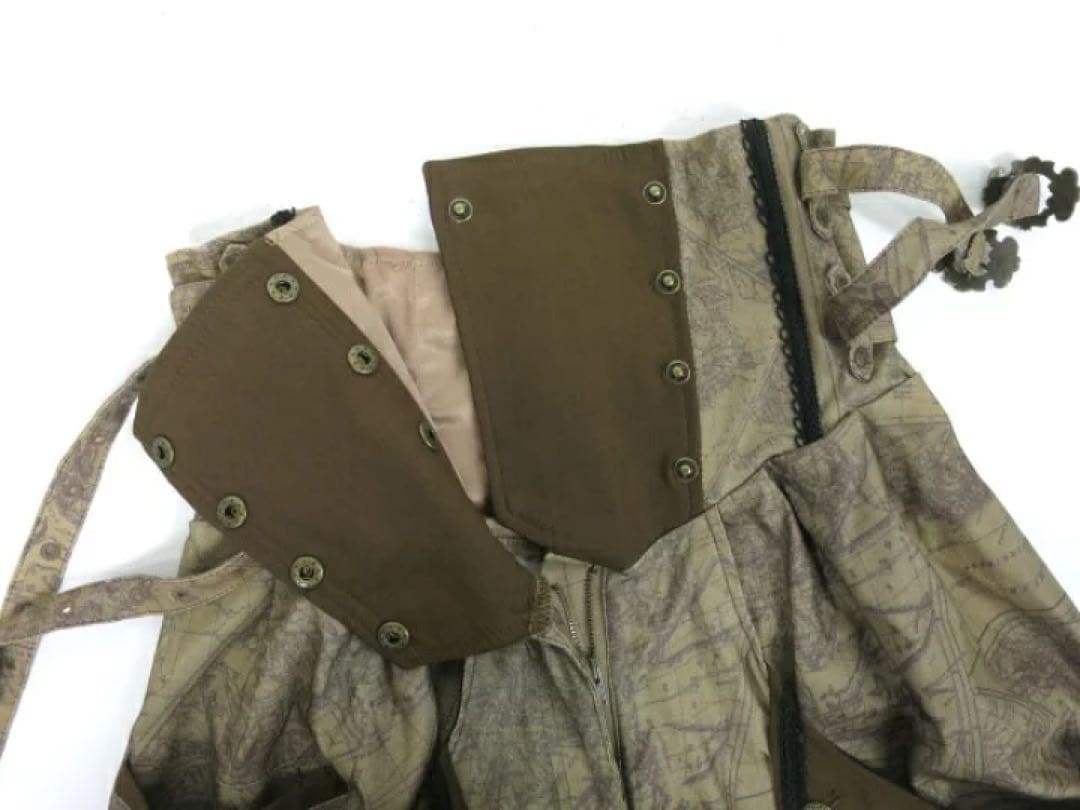 OZZ ONESTE 地図柄コルセットサルエルパンツ オッズオン Ozz On