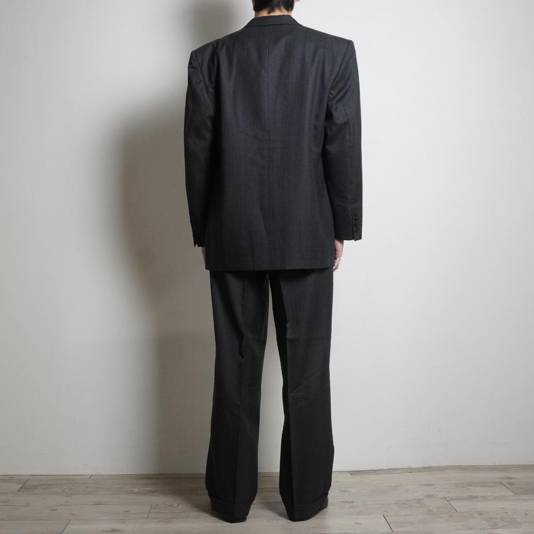 Christian Dior ストライプ柄ダブルセットスーツ グレー/TW366